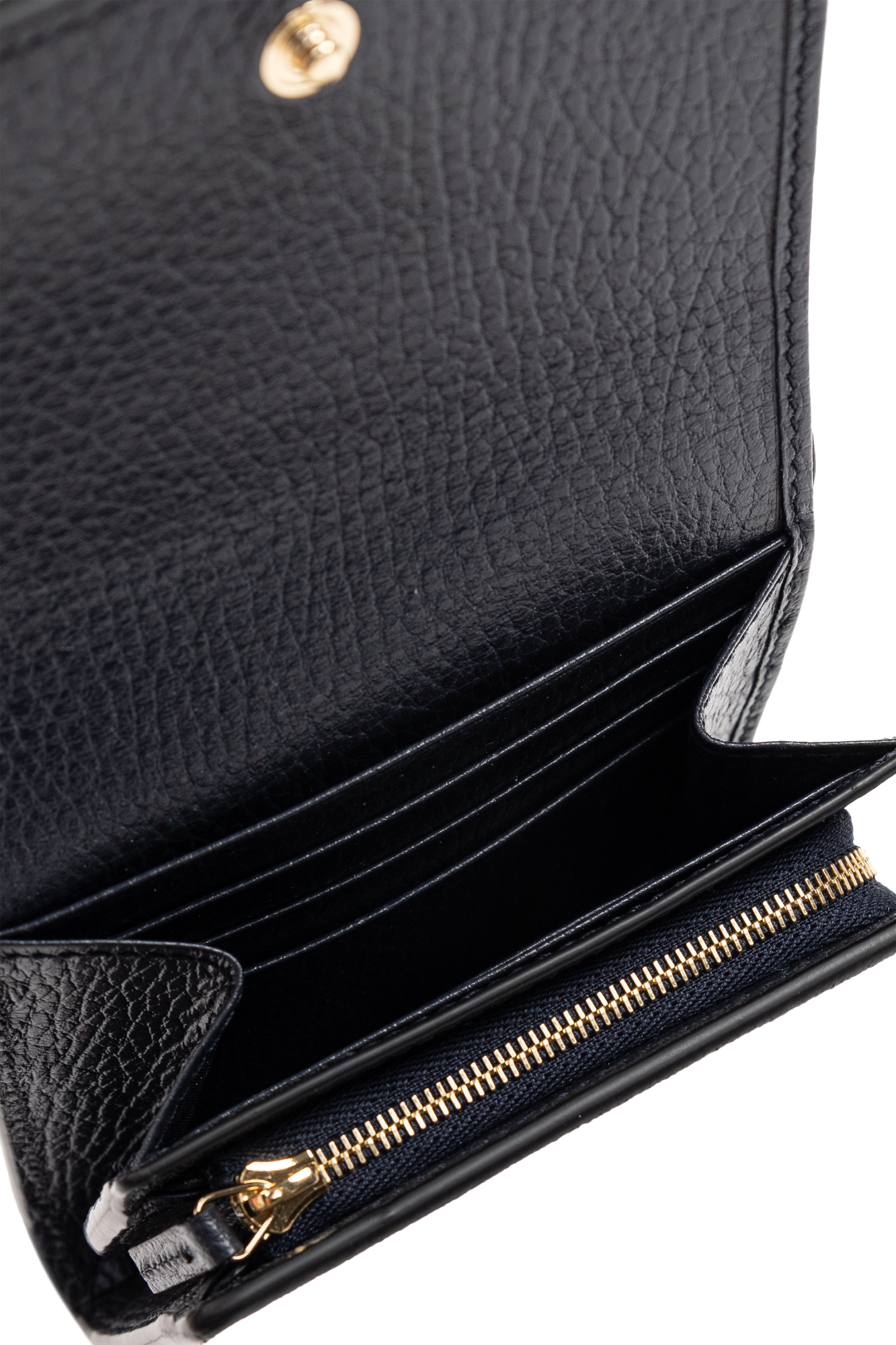 GUCCI｜HALF-LENGTH WALLETS (598587 17WAG 4041) GG Marmont bi-color zip around wallet in beige and blue
